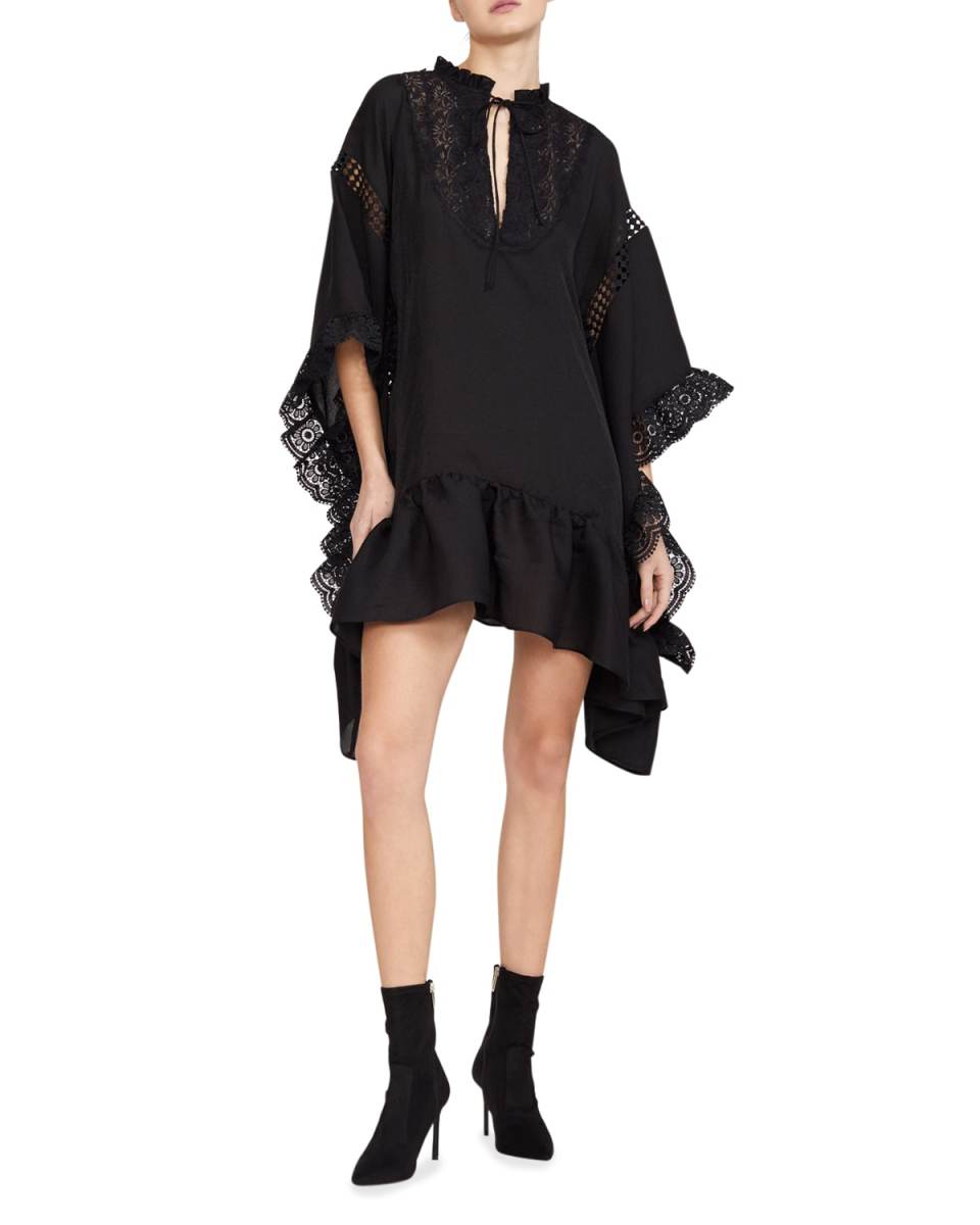 Skylar Lace-Trim Caftan